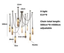 Brass Snowflake Gypsum Pendant Light for Living Room by Axyaa