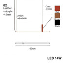 Axyaa Elegant Leather Ceiling Pendant Lights - Minimalist Design Home Decor LED Lamps
