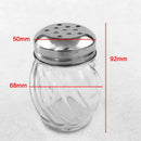 Axya Glass Seasoning Bottle Set for Kitchen, Barbecue & Pepper Flavor