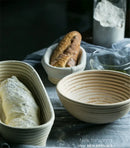 Axya Banneton Bread Proofing Basket Long Oval Rattan Storage Organizer