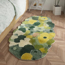 Axyaa Fluffy Nordic Style Irregular Shape Carpet for Bedroom and Living Room