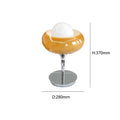 Axyaa Metal Base Tart Lamp Shade for Bedroom, Bedside, Study - Small Table Lamp