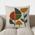 Axyaa Vibrant Floral Pattern Throw Pillow Cover for Sofa, Bedroom, Car