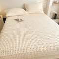 Axyaa Coral Velvet Fitted Sheet - Winter Warm Mattress Cover - Single/Queen/King Size