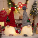 Axyaa Glowing Rudolph Doll Ornaments Knitted Pointed Hat with Lights