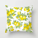 Lemon Pattern Summer Cushion Cover Throw Pillow for Sofa Decoration by Axyaa