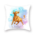 Axyaa Flower Head Cow Print Pillowcase 45x45cm