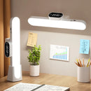 Axyaa Magnetic Clock Lamp: LED USB Rechargeable, Stepless Dimming Cabinet Night Light