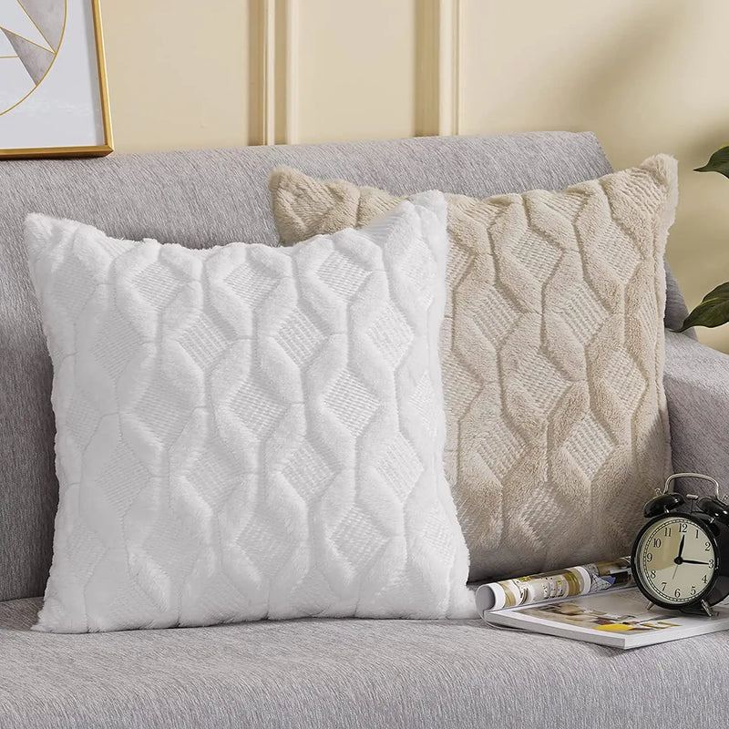 Axyaa Autumn White Series 45x45cm Cushion Cover for Home Decor
