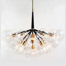 Axyaa Nordic Glass Chandelier Pendant Lights in Black, White, Coffee - 9/12/18 Glass Hanging Luminaria