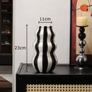Axyaa Butterfly Ceramic Vase: Silver-Plated Floral Room Decor & Table Centerpiece