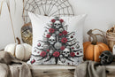 Axyaa Halloween Witch Coffee Pillow Cover for Cozy Home Decor