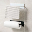 Axyaa Kitchen Rack Paper Towel Storage Organizer with Bathroom Hooks