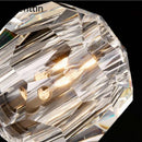Axyaa Nordic Gold Crystal Pendant Light - Modern Luxury LED Hanging Lamp for Home