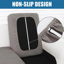 Axyaa Flocking Sofa Seat Cushion Cover Stretch Slipcover for Living Room Decor