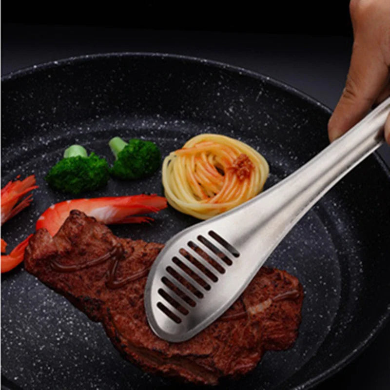 Axyaa Stainless Steel Kitchen Tongs: Multifunctional Cooking Utensils for Barbecue and Salad