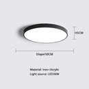 Axyaa LED Ceiling Lamp: Modern Square Indoor Lighting Fixture for Living Room, Bedroom, Dining Room