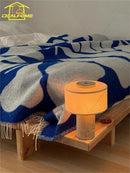 Axyaa Marble LED Touch Table Lamp for Ambiance in Living Room