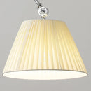 Axyaa Nordic Rocker Arm Wall Lamp with Fabric Shade