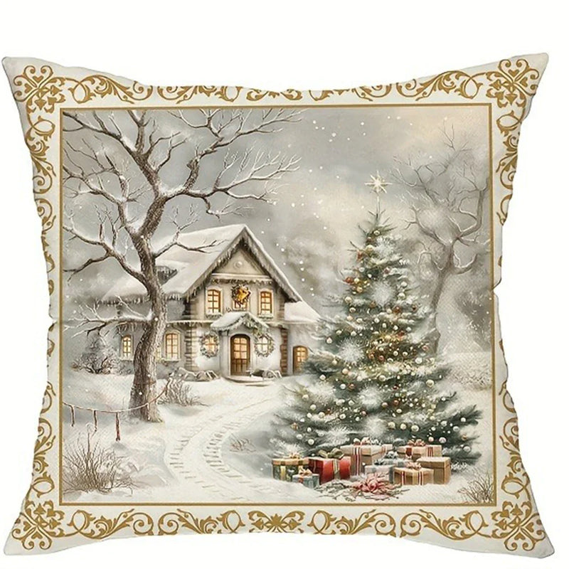 Axyaa Christmas Winter Pillowcase Set