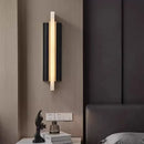 Axyaa Spain Marble LED Wall Light in Black, White & Copper - Modern Sconce Lamp