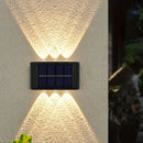 Axyaa Solar Fence Light: Waterproof Outdoor LED Wall Lights for Garden Decoration.