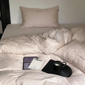 Axyaa Luxury Cotton Jacquard Double Duvet Cover Set Queen Size Bedding