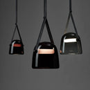 Axyaa Modern LED Glass Pendant Lights - Artistic Leather Designer Lamps for Living Room & Bedroom Decor