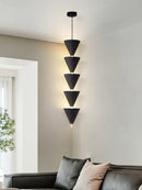 Axya Cream Style Bedroom Bedside Chandelier Branched Long Line Design