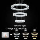 Axyaa Crystal Chandelier: Modern Large Pendant Lights for Living Room, Bedroom Ceiling Lamp