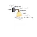 Axyaa Ceramic LED Wall Sconce Lights Bedroom Decoration Modern Nordic Decor Wall Lamp