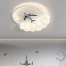 Axyaa Kids Cloud Airplane Chandelier, Modern LED Bedroom Ceiling Lights