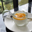 Axyaa Glass Eggshell Dessert Bowl with Lid - Molecular Cuisine Tableware