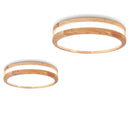 Axyaa Modern Wood LED Ceiling Lamp - Nordic Round Indoor Lighting for Home Decor