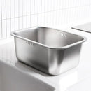 Axyaa 10L Stainless Steel Kitchen Sink Bowl for Multipurpose Dishwashing