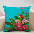 Axyaa African Parrot Flamingo Cushion Set for Home Decor & Comfort