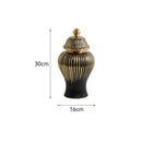 Axyaa European-style Floral Jar Ornaments & Vases for Living Room Decor