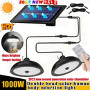 Axyaa Solar Outdoor Chandelier, Waterproof LED Pendant Light with Remote Control
