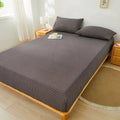 Axyaa Double/Queen Fitted Mattress Cover, Solid Color, Anti-Mite - 200X220cm