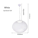 Axyaa Iron Mesh Cage Chandelier Black & White LED Pendent Lamp for Home & Restaurant