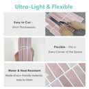 Axyaa 3D PVC Tile Wall Stickers - Waterproof Peel and Stick Panels