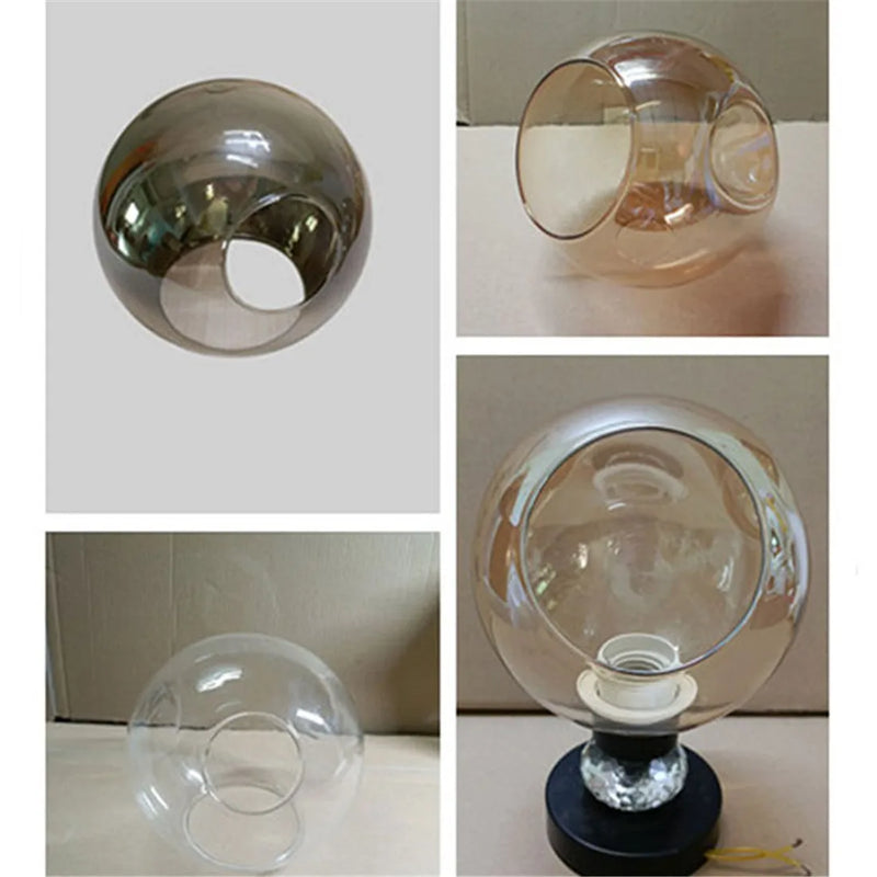 Axyaa Side Opening Glass Shade Replacement for E27 Screw Socket