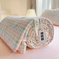 Axyaa Cotton Summer Quilt Nordic Style Duvet Blanket Soybean Fiber Filling