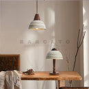 Axyaa Nordic Wood Chandelier Pendant Light Home Decor Modern Ceramic Lamp