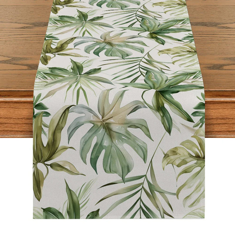 Axyaa Tropical Turtle Bamboo Table Runner