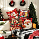 Axyaa LED Christmas Pillowcase with Santa Claus Snowman Bell Design
