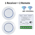 Axyaa WiFi Smart Switch Receiver 16A Alexa Google Assistant Voice Control RF433Mhz Remote
