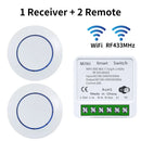 Axyaa WiFi Smart Switch Receiver 16A Alexa Google Assistant Voice Control RF433Mhz Remote
