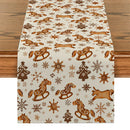 Axyaa Christmas Tree Table Runner - Rustic Dining & Party Decor