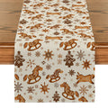 Axyaa Christmas Tree Table Runner - Rustic Dining & Party Decor